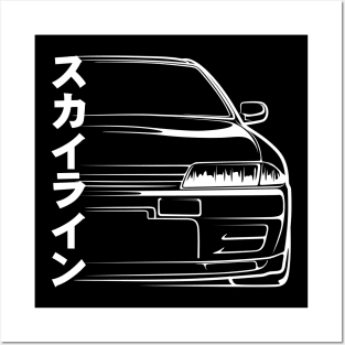 Skyline R32 GT-R Silhouette Posters and Art